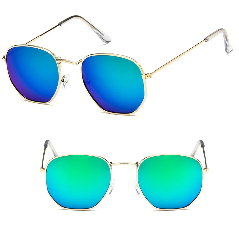 LeonLion модные квадратные солнцезащитные очки для женщин ретро очки для женщин винтажные солнцезащитные очки для женщин/мужчин Роскошные Lentes De Sol Mujer - Цвет линз: GoldGreen