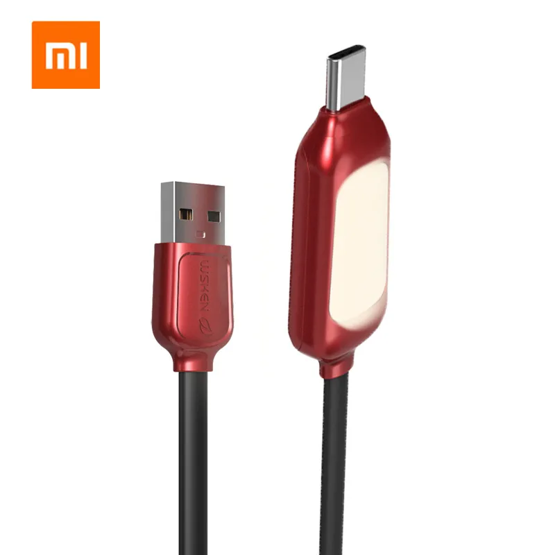 

Xiaomi Mijia USB type C cable devices magnetic light fast charging mobile phone cable with LED lamp light 2M