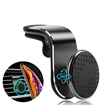 

10 PCS Magnetic Car Phone Holder For Huawei P30 Iphone11 Universal Air Outlet Navigation Car Bracket 360 Degree Rotation Stands