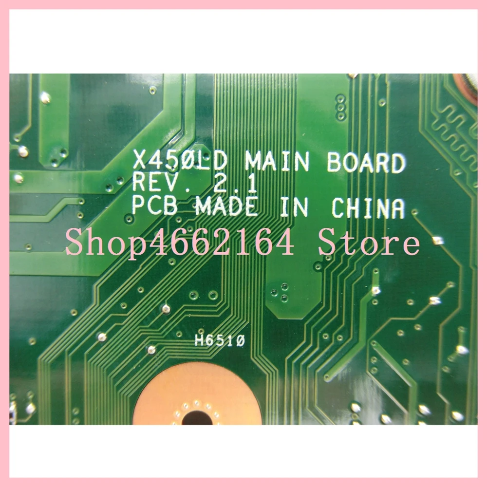 X450LD MAIN_BD._I5-4200U/AS GeForce GT820M/2G встроенная 4G ram Материнская плата Asus X450L X450LD X450LC Материнская плата ноутбука протестирована OK