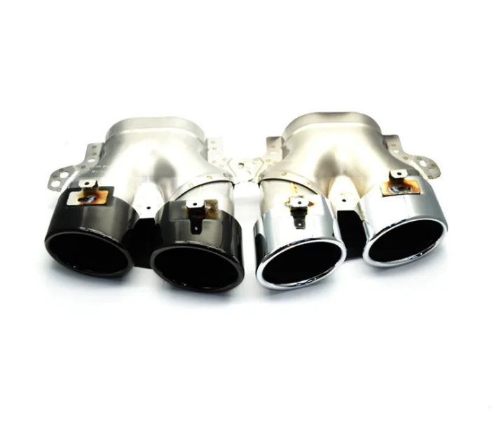 only outlets Черный глянец задний диффузор для Mercedes-benz C class W205 C43 C63 4-дверный седан спортивная версия ABS задний бампер с каких-либо соединений выхлопной трубы - Цвет: only outlets