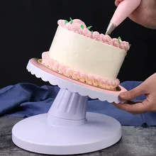 Yeni kek pikap platformu yuvarlak 360 derece dönen dekorasyon taban aracı JS23