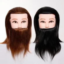 Best Price profession styling hairdressing head mannequin doll with 100 human hair and beard for hairdresser hair practice traning head Best Price profession styling hairdressing head mannequin doll with 100 human hair and beard for hairdresser hair practice traning head