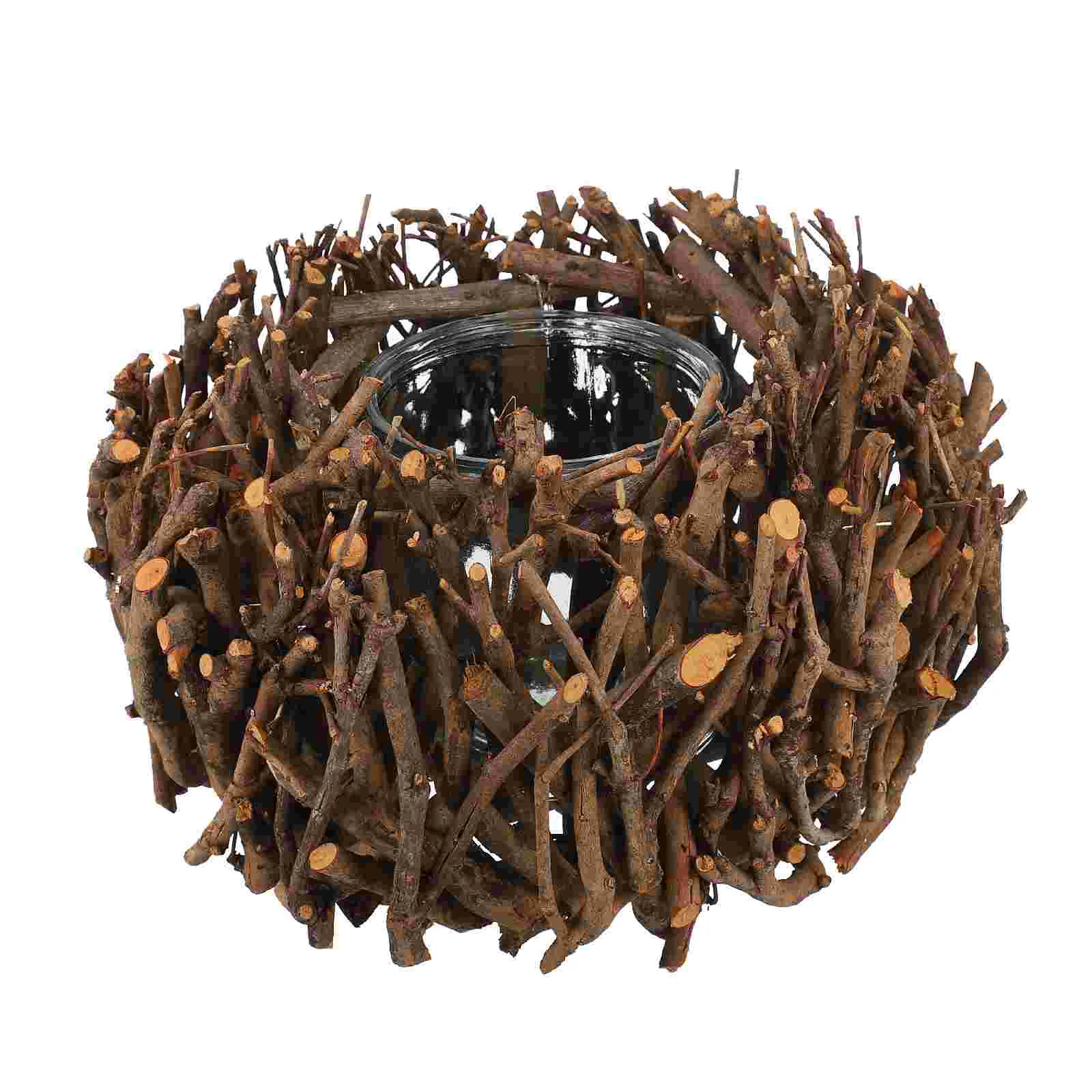 1pc Nest Candle Holder Tree Branch Candlestick Branch Nest Candlestick