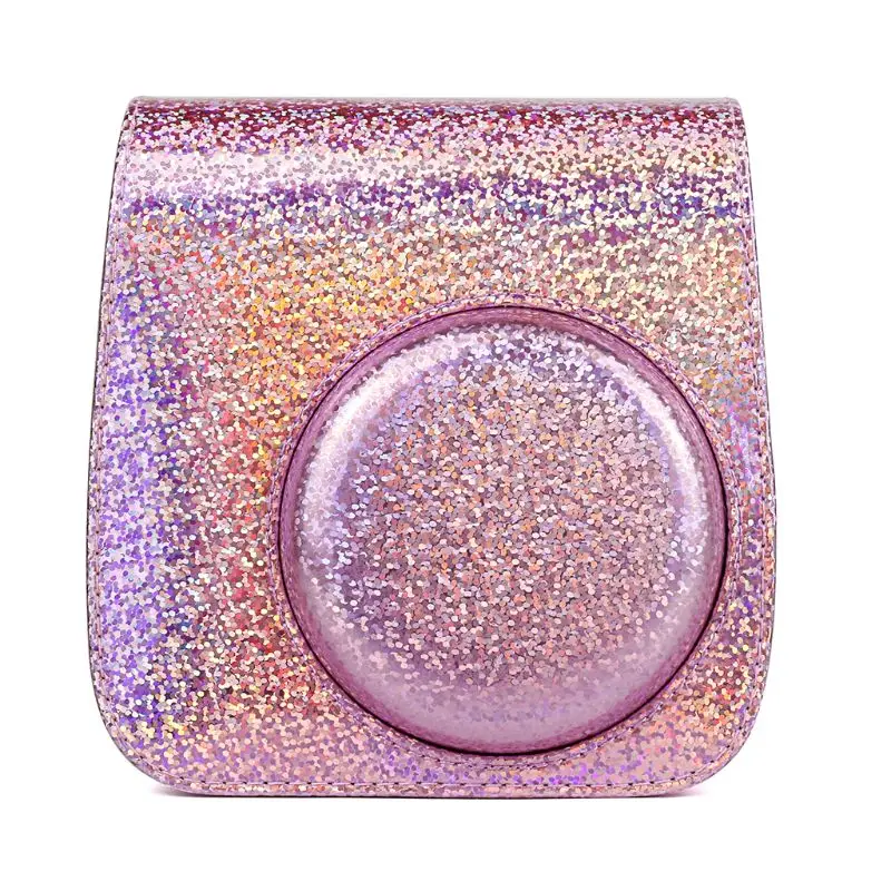 Из искусственной кожи Кристалл Bling камера сумка чехол для переноски Fujifilm Mini8/8+/9 A5YA