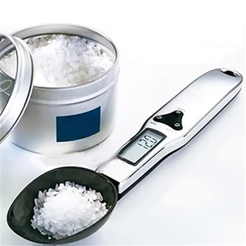 

HOT 500g/0.1g Portable Digital Kitchen Scale Measuring Spoon Weight Gram Ounce Scoop Kit Electronic Food Scale Balance Tool LCD