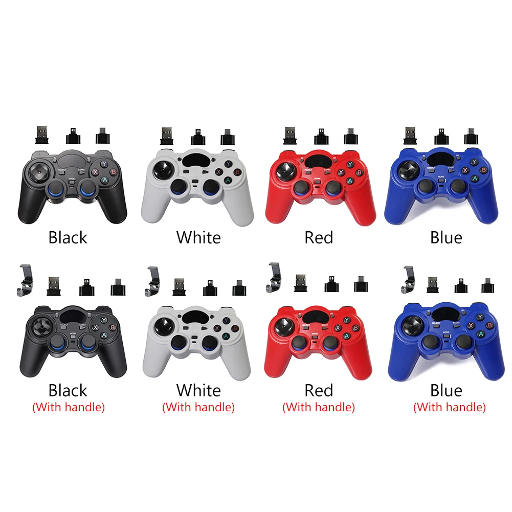 2.4G USB  ü   Ʈѷ  е, PS4/PS3/ġ/ȵ̵ ġ TV ڽ/Ʈ tv OTG  2  