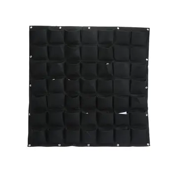 

49/56/64 Pockets Planting Bags Vertical Hanging Wall Plant Growth Bag Home Supplies Yard Garden Decoration Tools 100*100cm