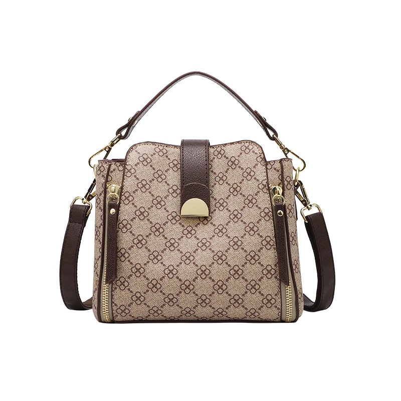 Women Leather Shoulder Crossbody Bag with Top Handle