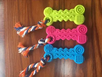 

Knot Interaction Pet Dog Interactive Toy Chewing Pentagram Durable Shape Dog Training Chewing Rubber Play Dog Toys Squeaking