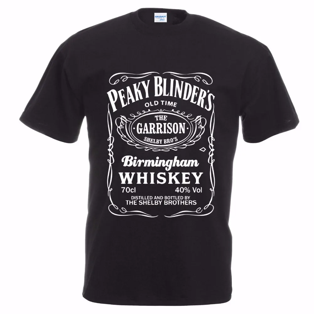Best Creative Novelty Cartoon Print Short Sleeve T Shirt Free Shipping Peaky Blinders Whiskey T Shirt custom Tee Shirts sbz5155