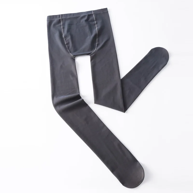 gray A style Осенние женские колготки, зимние колготки, прозрачные сексуальные колготки, серый кофе, имитация кожи, теплые плотные колготки для девочек, чулки 059 - Цвет: gray A style