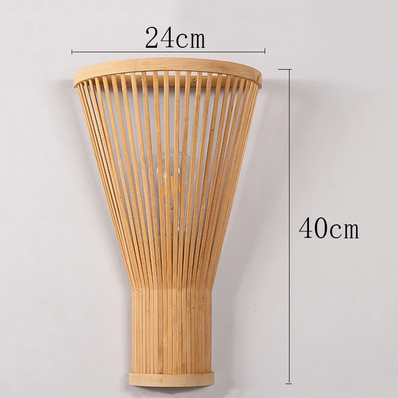 New Modern Wooden Wall Lamp Lights Creative Bamboo Sconce Wall Light for Living Room Bed Room Loft Wall Decor Lighting E27 Lamps wall lights for living room