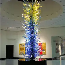 Цвета синий муранское освещение для стеклянных скульптурные статуи ручной работы стеклянные выдувные фигурки