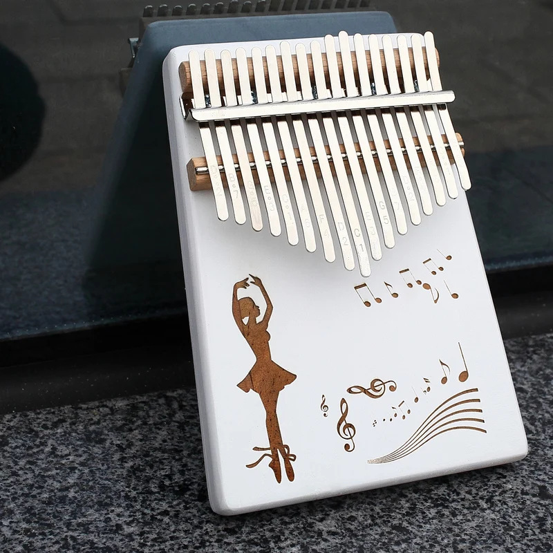 Whit 17 teclas Kalimba pulgar фортепиано изготовленное с помощью деревянной пластины