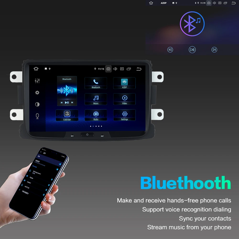 Android 9,0 Автомагнитола gps navi для Renault Duster Dacia Sandero Duster Captur Lada Xray 2 Logan PX6 DSP HDMI " ips 4 Гб+ 64 ГБ