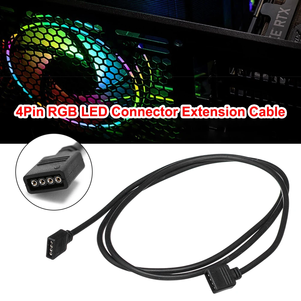 2PCS 2M RGB Câble d'Extension de Ruban LED 4 Broches Rallonge Câble  d'Extension de Bande LED RGB 5050 Connecteur de LED Chambr[708] - Cdiscount  Maison