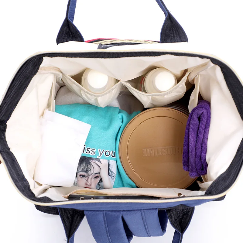 Kopen Mode Baby Bag Rugzak Voor Mama Grote Capaciteit Bag Mom Baby Multifunctionele Outdoor Travel Luiertassen Voor Baby care Hand Tas