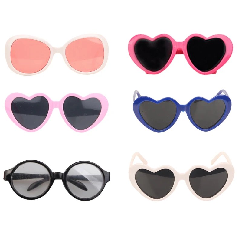 Doll Accessories For Girls Fashion Sunglasses Necklace Hairpin For 43 Cm Bebe Reborn Baby Clothes For Our Generation Baby Toys - 6