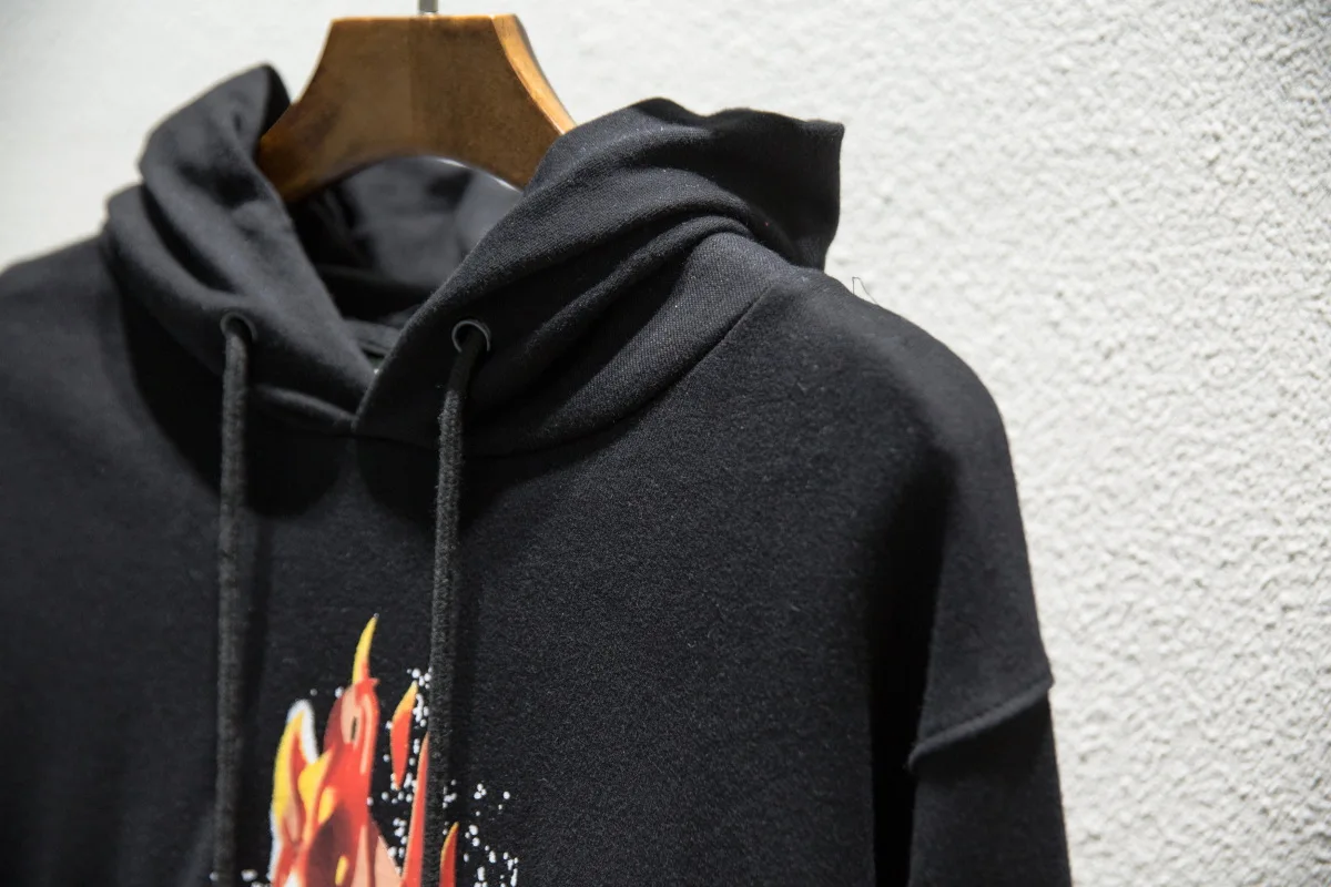Горячая весна осень 19ss off-white пламя печати уличная Мужская толстовка wo