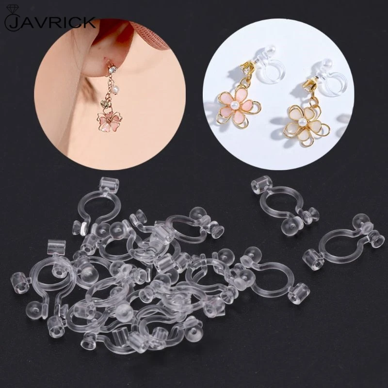 Non Pierced Ears Clip On Earring Making Kit 20Pcs Invisible Clip-on