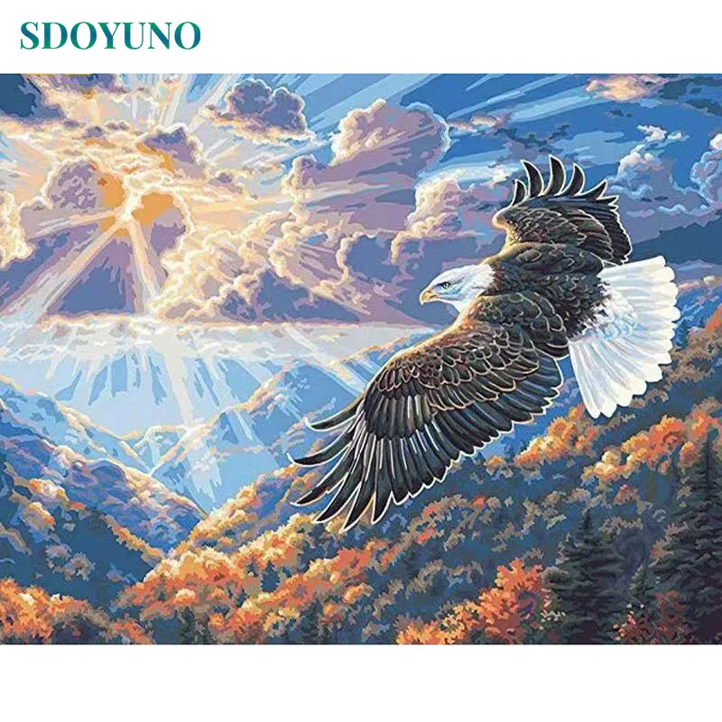 Набор для рисования по номерам SDOYUNO 60x75 см рисование Орлан без рамки домашний