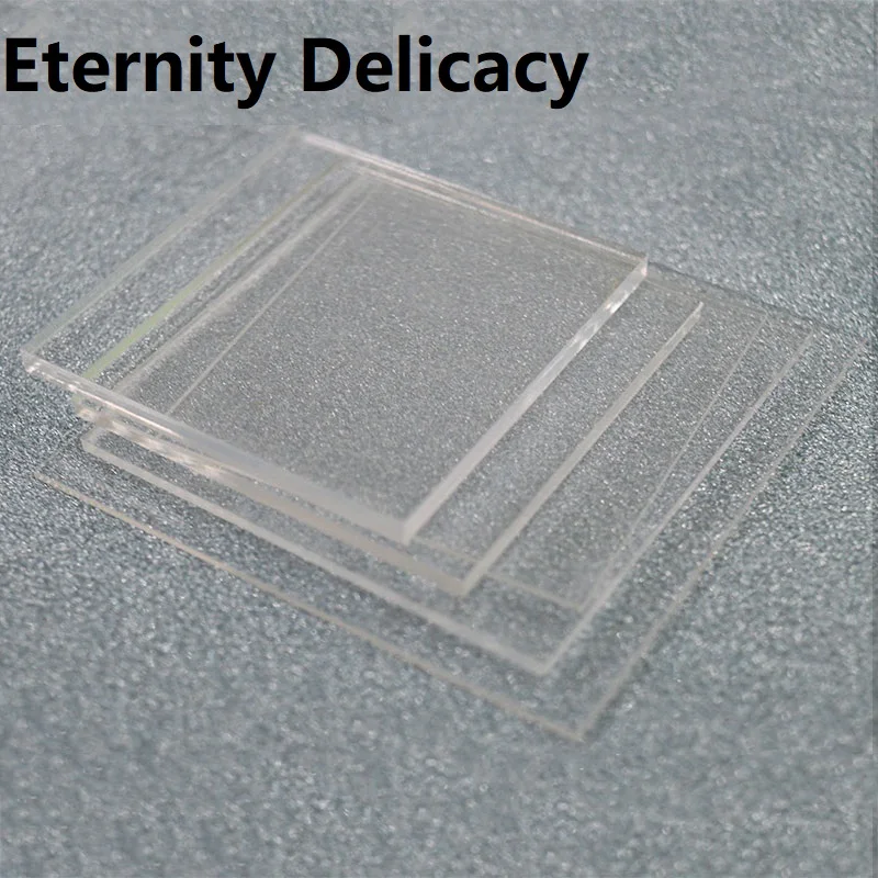 Feuille acrylique personnalisée, plaque acrylique transparente, traitement  de partition de verre, disque en plexiglas, épaisseur 2mm
