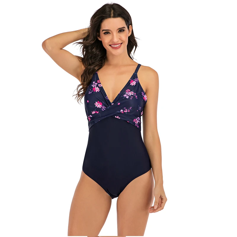 

Women's One Piece Swimsuit Women's Monokini Sexy V-Neck Beach Bikini 2020 Push Up Padded Women's Summer Beach Wear Swimsuit