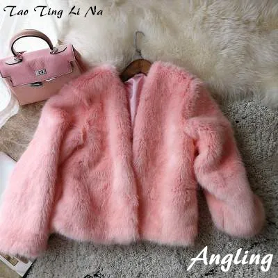 

2020 New Style High-end Fashion Women Faux Fur Coat S11