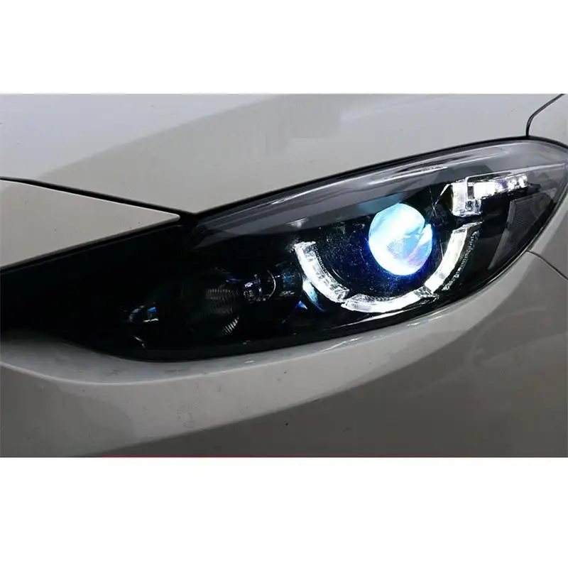 Automovil ходовые автомобили Drl запчасти Luces Led Para Автомобильные фары передние противотуманные задние Автомобильные фары в сборе 17 18 для Mazda Axela
