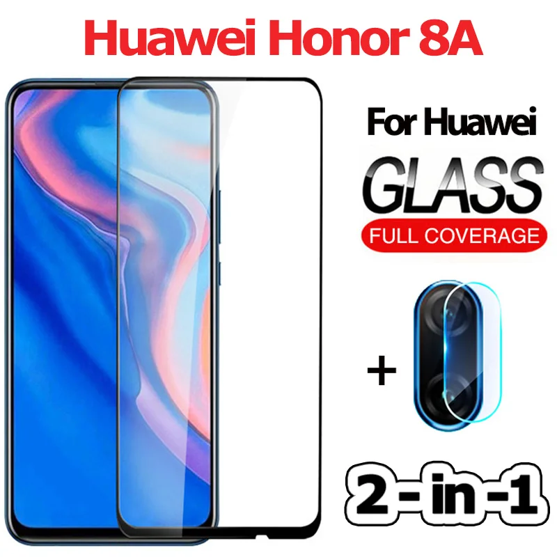 3-в-1 закаленное cтекло Huawei P Smart Z/ kамера cтекло Honor 8A cтекло Huawei P Smart /Z защитное стекло на хонор 8а стекло на хуавей п смарт /Z cтекло п смарт Z стекло Honor 8A Huawei P Smart Z/ glass - Цвет: Honor 8A 2-in-1