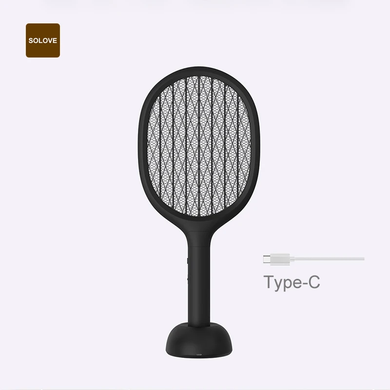 SOLOVE 수직 전기 모기 스와터 P1, USB 충전식 모기 킬러, 휴대용 플라이 킬러 스와터, Youpin Mall의 신제품
