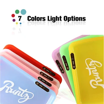 

2020 Luxury Frosted Led Smoking Rolling Tray From China Glow In The Dark Plastic LED Tray