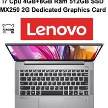 Lenovo Xiaoxin Air 14 дюймов ноутбук с 10-го поколения Core i7 процессор 4 Гб+ 8 Гб ОЗУ 512 ГБ SSD NVIDIA 2 Гб выделенный GPU металлический корпус