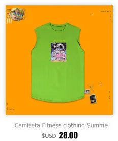 Camiseta одежда для фитнеса летняя спортивная одежда астронавт принт шеи майка Бодибилдинг