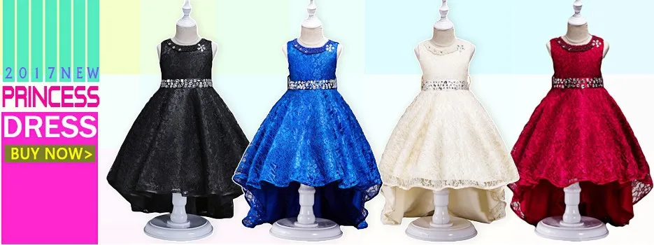 Special for Children Embroidery Tailing Puffy Dress Girls Flower Sleeveless Wedding Dress