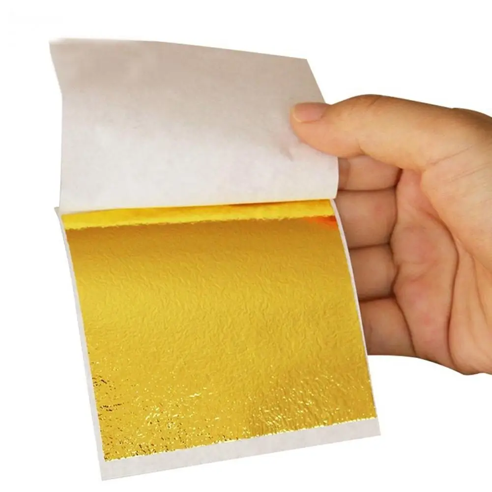 

95Pcs 9x9cm Leaf Foil Paper Gilding Art Craft Design Frame Decorative Material