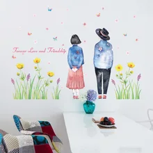 Стиль SK7097 мальчики и девочки иллюстрация тени современный Североевропейский стиль гостиная спальня настенное украшение, настенное Stic