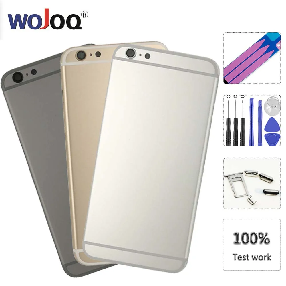 

5pcs High Quality Battery Back Cover For iPhone 6 6s Plus Rear Door Housing Case Middle Frame For iphone6s Back Cover Housing