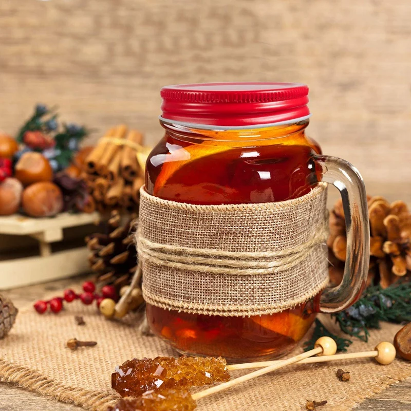 Промо-акция! 24 пачки Mason Jar крышки обычный рот герметичность безопасный Mason хранения Твердые крышки(красный
