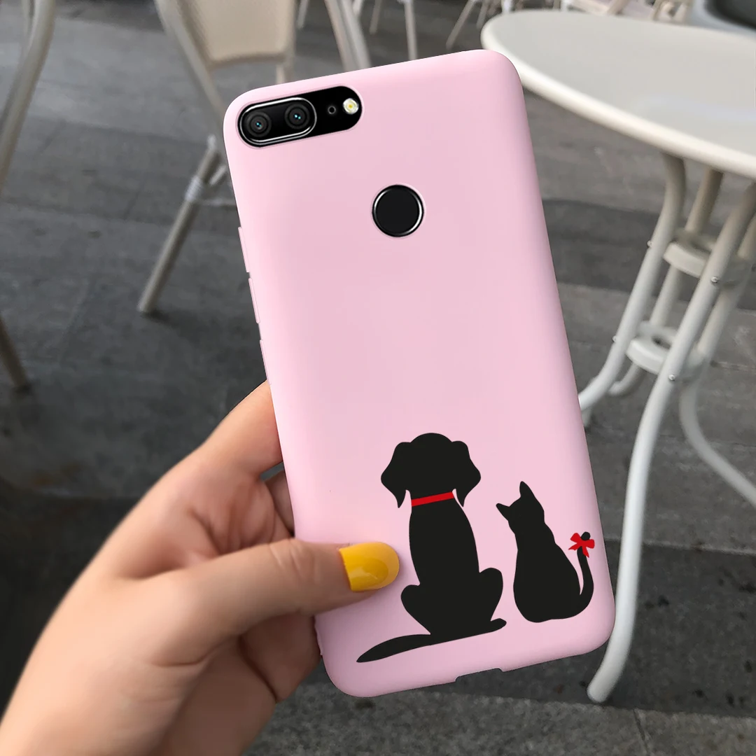 Cute Bee and Butterfly Soft Silicone Phone Case for Honor 9 Lite - Stylish Back Cover