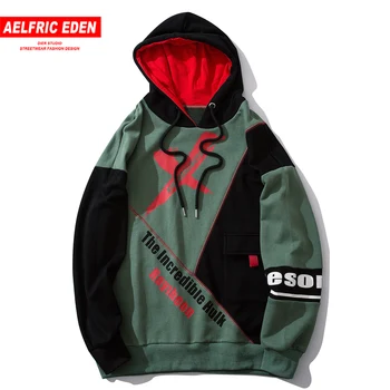 

Aelfric Eden Casual Letter Printed Men Hoodies Harajuku Hip Hop Pullovers 2019 Fashion Cotton Male Hooded Sweatshirts Streetwear