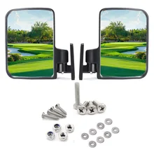 

Universal Golf Cart Rear Foldable View Side Mirrors Flexible Adjustment 1 Pair Flexible Adjustable Angle Foldable Designed