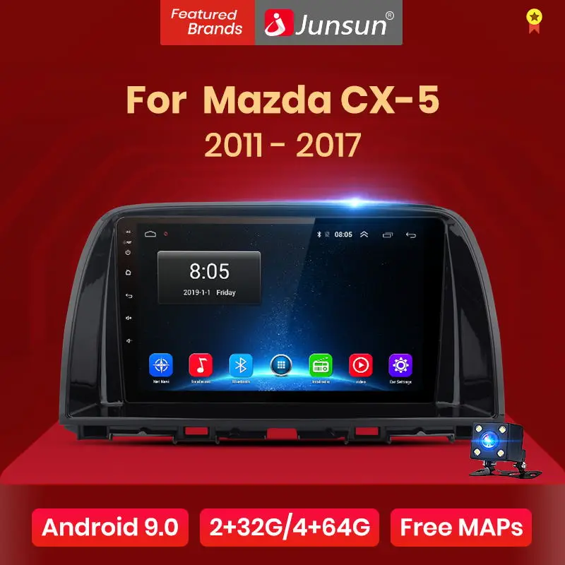 Junsun V1 2G+ 32G Android 9,0 для Mazda CX5 CX-5 CX 5 2012- автомобильный Радио Мультимедиа Видео плеер навигация gps 2 din dvd