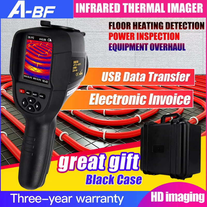 A-BF Инфракрасный Тепловизор Ручной портативный тепловизор камера цифровой дисплей высокое инфракрасное разрешение изображения тепловизор