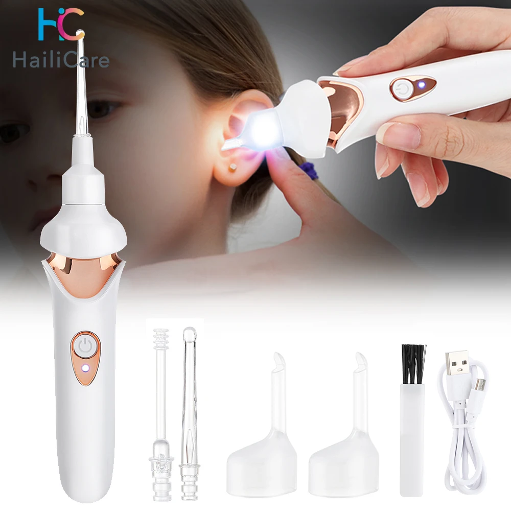Electric Cordless Ear Pick Safe Vibration Painless Ear Cleaner Remover Spiral Ear Cleaning Device Dig Wax Personal Care Tool