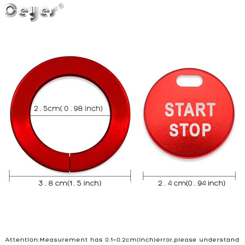 Ceyes аксессуары для стайлинга автомобилей Наклейка на капот с отверстием Start Stop Ring Кнопка отделка украшение чехол для Nissan, Qashqai, Juke