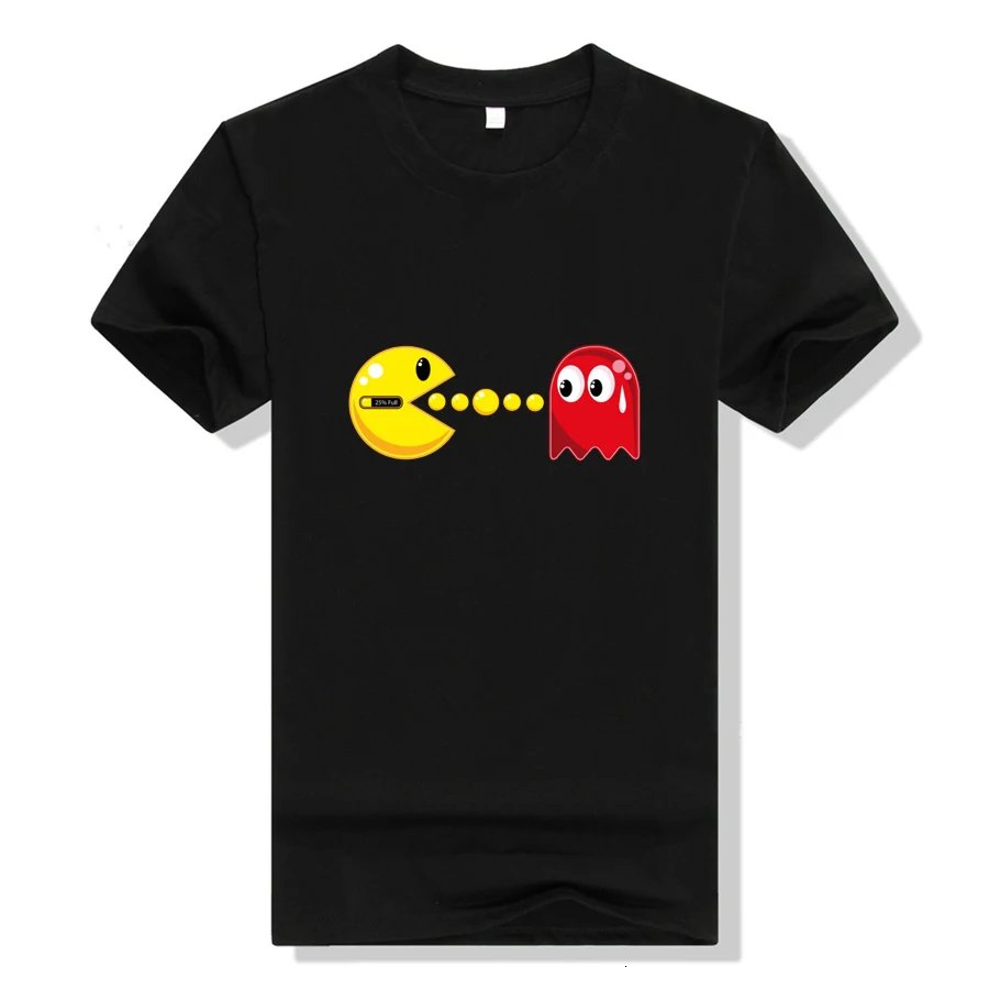Аниме Pacman футболка Косплей Женская хлопковая Футболка с принтом короткий рукав летний обычный Тройник топы мужские футболки - Цвет: 12