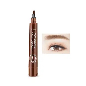 

Four Fork Liquid Eyebrow Pencil Extremely Fine Waterproof And Cosmetics Sweatproof Eyebrow Pencil Long-lasting Tools H7U0