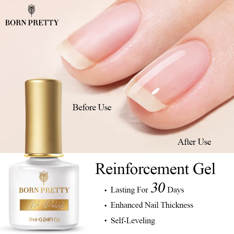 Born Pretty 7ml Reinforcement Gel Build Nails Transparent Protect Nail